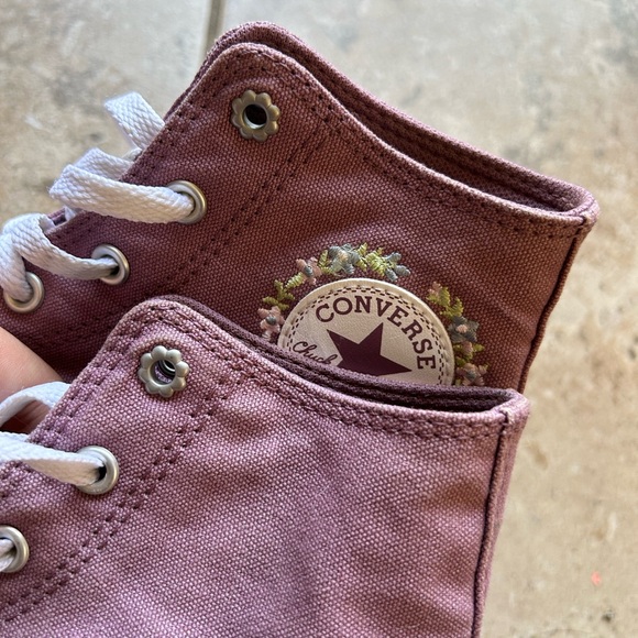 Converse Kids' Mauve High-Top Sneakers - Picture 1 of 8
